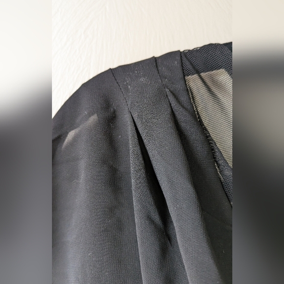 S.L. Fashion Sheer Back Black Midi Dress, Size 18, Gorgeous!! - Picture 4 of 10